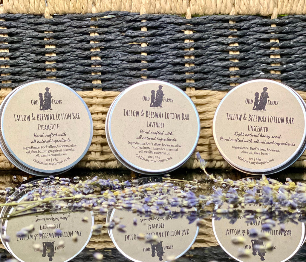 Tallow and Beeswax Lotion Bar